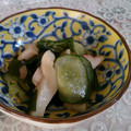 クック6DDPP8☆'s cooksnap of when they made たこときゅうりとわかめの酢の物.