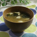 まろんかふぇ's cooksnap of when they made エリンギとわかめの味噌汁.