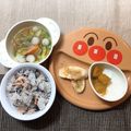 sAix59's cooksnap of when they made 9ヶ月☆鮭ごはん 和風スープ.