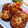 クックNS3KZV☆'s cooksnap of when they made 甘辛♡れんこんの肉詰め☆はさみ焼き.