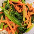 KKママ☻'s cooksnap of when they made 小松菜と人参の塩昆布ナムル(簡単).