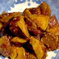 なずふう's cooksnap of when they made ご飯にあう！さつまいもの焼き肉のたれ炒め.