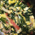 snow012's cooksnap of when they made 長ネギとカニカマ卵のサッと炒め☆.