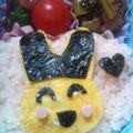 ikutanmama's cooksnap of when they made ＠＠まめっち＠＠キャラ弁＠＠.