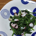 おはなすき's cooksnap of when they made タコとほうれん草のガーリック炒め.