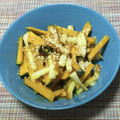 おはなすき's cooksnap of when they made かぼちゃとちくわのキンピラ風.