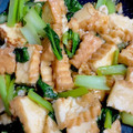 mindoママ's cooksnap of when they made 簡単フライパン☆厚揚げと小松菜の甘辛炒め.