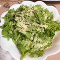 mayusaaan's cooksnap of when they made 春菊とオリーブオイルのシンプルサラダ！.
