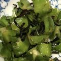 kkmkn's cooksnap of when they made シカクマメの塩昆布あえ.
