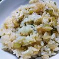 shouko料理練習's cooksnap of when they made 大根の葉で炊き込みご飯☆.