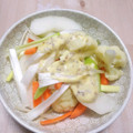 クックF504JT☆'s cooksnap of when they made 梨と鶏のささみ、マスタードソースで★.