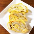 なーなちゃん's cooksnap of when they made いなりの余りで♪味付き油揚げ入り卵焼き.