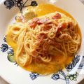 ナピト's cooksnap of when they made 旦那が作る☆ﾗﾝﾁ・ﾛｰﾏ風カルボナーラ.