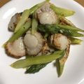ナップ99's cooksnap of when they made アスパラとベビーホタテのガーリック炒め.