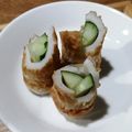 みわたけ's cooksnap of when they made ちくわきゅうりの飾り切り.