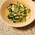 yesmama's cooksnap of when they made ★ほっこり優しい味♪ほうれん草の卵とじ★.