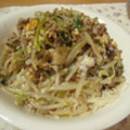 くっくのん's cooksnap of when they made そうめん。豚ひき肉と野菜の卵とじ乗せ～.