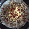 クック2H9MD0☆'s cooksnap of when they made 担々麺風冷しピリ辛ぶっかけ胡麻牛乳素麺.