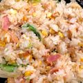 ねりごまあめ's cooksnap of when they made 脱黄金のベーコン＆レタス玉子チャーハン.