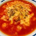 Chico・・☆'s cooksnap of when they made ケチャで♪エビとチーズのリゾットスープ.