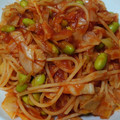 くぅ95021623's cooksnap of when they made 枝豆とキャベツのパスタとろろ昆布のせ.