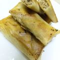 夜乃もえぎ's cooksnap of when they made 簡単！巻くだけ春巻きの皮で餃子ハンバーグ.
