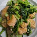 ママこうぺん's cooksnap of when they made 秋鮭と小松菜のガーリックバター炒め.