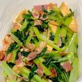 ミピピ's cooksnap of when they made 簡単！小松菜＆油揚げ＆ベーコンの炒め煮♪.