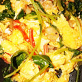 クックUZBA6P☆'s cooksnap of when they made エビと豆苗の卵炒め.