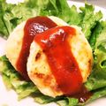 えリﾋﾟｮﾝ★'s cooksnap of when they made 豆腐とおからとツナのハンバーグ.