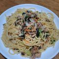 nyaoko♪'s cooksnap of when they made 鯖缶de和風パスタ.