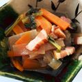 かきねこ33's cooksnap of when they made 葉つき大根使いきり 大根葉の炒め煮.