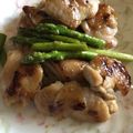 クックXMN6F6☆'s cooksnap of when they made 塩麹鶏とアスパラの焦がし醤油炒め.