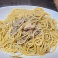 クックWUE0HQ☆'s cooksnap of when they made サバの焦がしバター醤油パスタ.