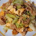 ひぃたろぉ～♪'s cooksnap of when they made 豚バラ肉とチンゲン菜と卵の焼肉のタレ炒め.