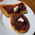 junkomugi's cooksnap of when they made お試しアレ！小倉クリームチーズトースト.