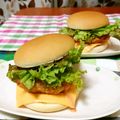 赤い電話's cooksnap of when they made チキンフィレオ♪（チキンバーガー）.