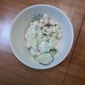 なほるる's cooksnap of when they made 大豆とカニカマときゅうりの簡単サラダ.