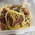 ☆はあ☆'s cooksnap of when they made ネギ好きな人へ！　ネギとサラミのパスタ.