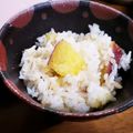 ☆suzuka☆'s cooksnap of when they made ほっこり！　簡単さつまいもご飯　炊飯器で.