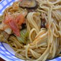 jyuriko☆'s cooksnap of when they made 茄子とトマトの焼きそばリタン♪.