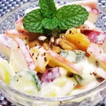 辰夫女子's cooksnap of when they made ハムと秋の果物ヨーグルトサラダ.