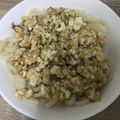 みほぐま's cooksnap of when they made お肉いっぱい風！ほぼ豆腐で肉味噌うどん.