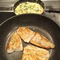 CBRsaiko's cooksnap of when they made 白身魚のムニエルとホワイトソース和え.