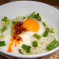 あいーぷ's cooksnap of when they made ♬ツルツル♫とろろねぎ温たまうどん.