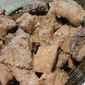 moeoke's cooksnap of when they made まぐろの血合いステーキ.