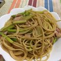 neo999x's cooksnap of when they made 簡単♫ベーコンとアスパラの和風パスタ.