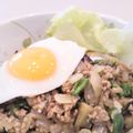 イエローバード's cooksnap of when they made 【15分】鰹節♡茄子と挽肉の和風ガパオ丼.