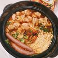 ゆにこーん☆'s cooksnap of when they made 夏にピッタリ☆辛ラーメン鍋.