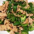 *つらら*'s cooksnap of when they made ピーマンとひき肉のそぼろ.